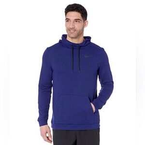 Nike Dri-FIT Therma Deep Blue Pullover Hoodie - Men's Small (S) 🔥